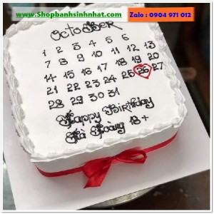 Bánh Sinh Nhật Cuốn Lịch - CL123